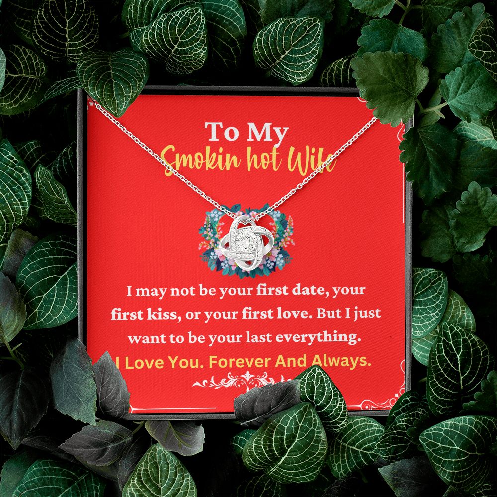 Smokin Hot Wife Necklace with Romantic Quote