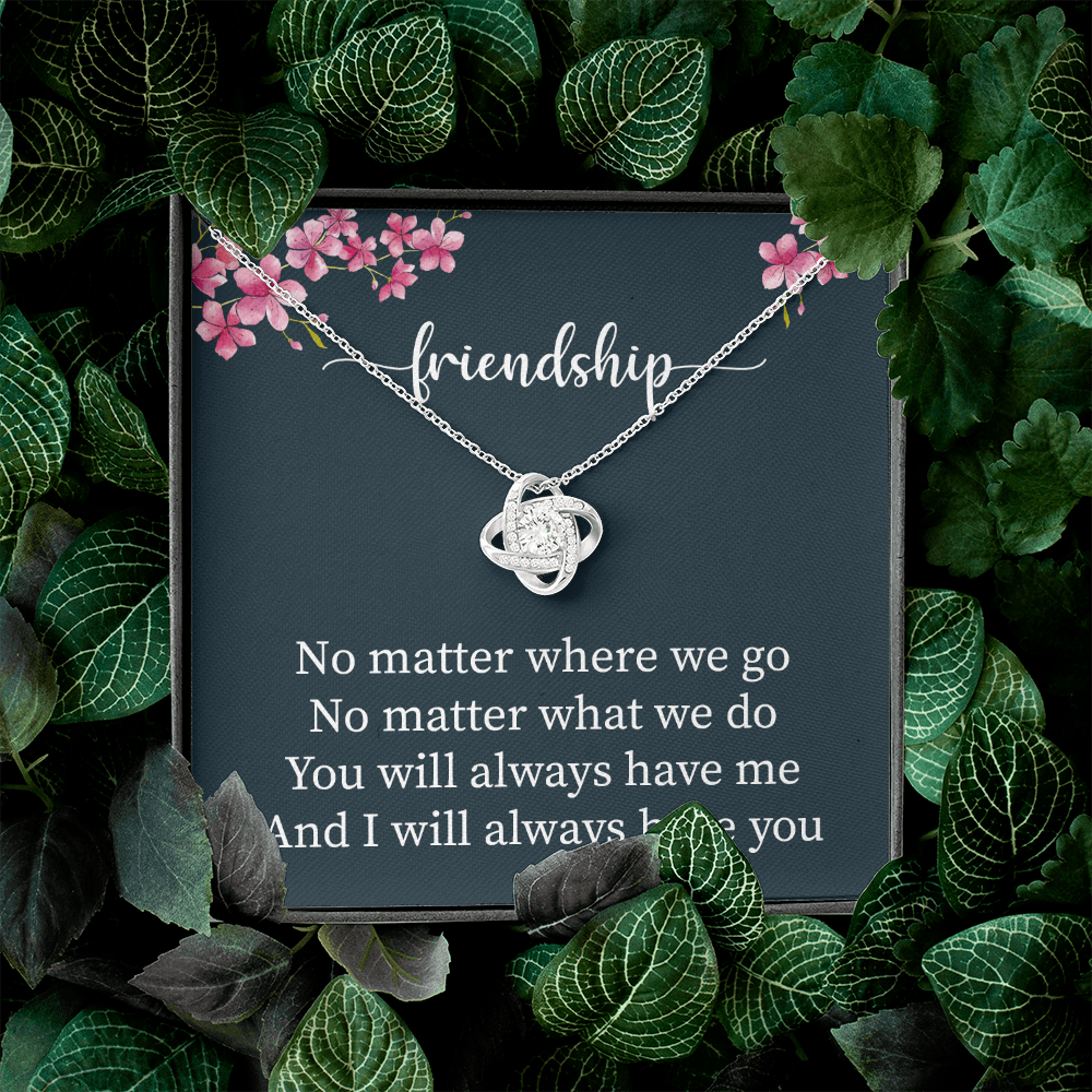Best Friend Necklace Gift with Heartfelt Message