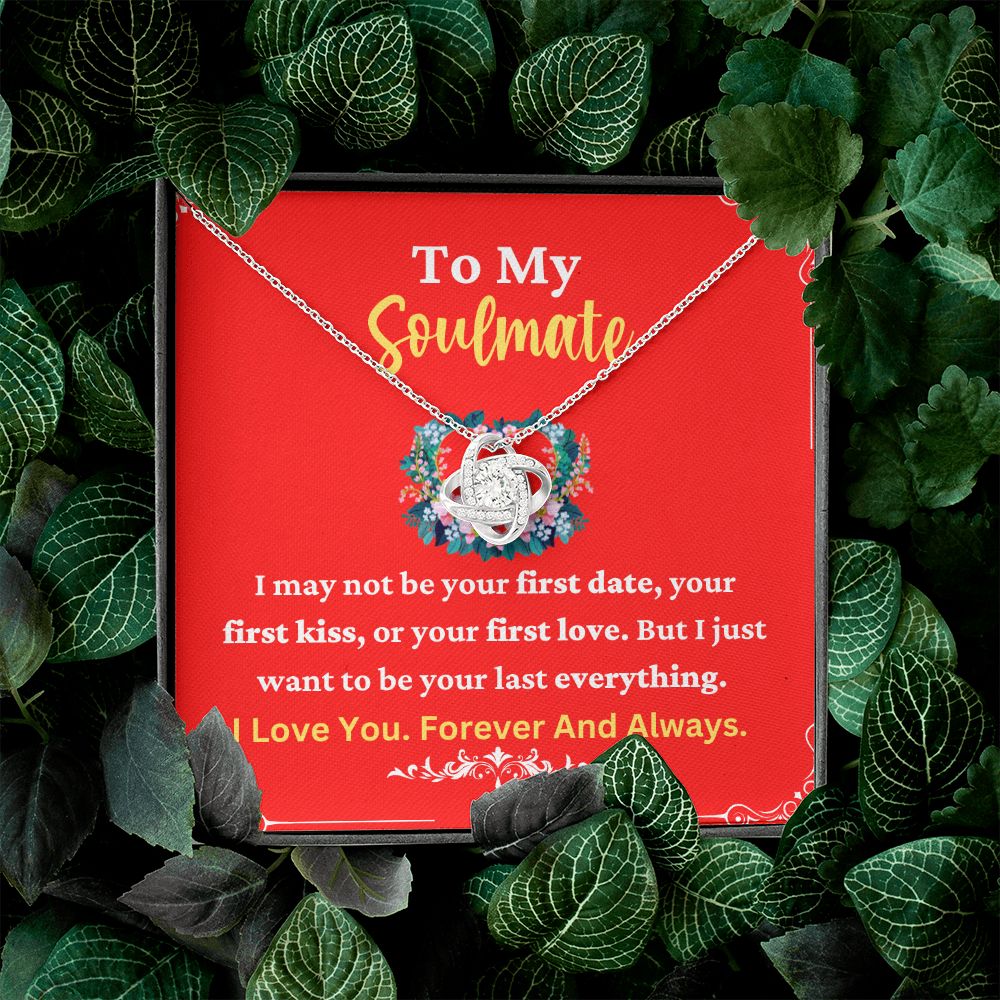 Soulmate Necklace for Her with Message Card