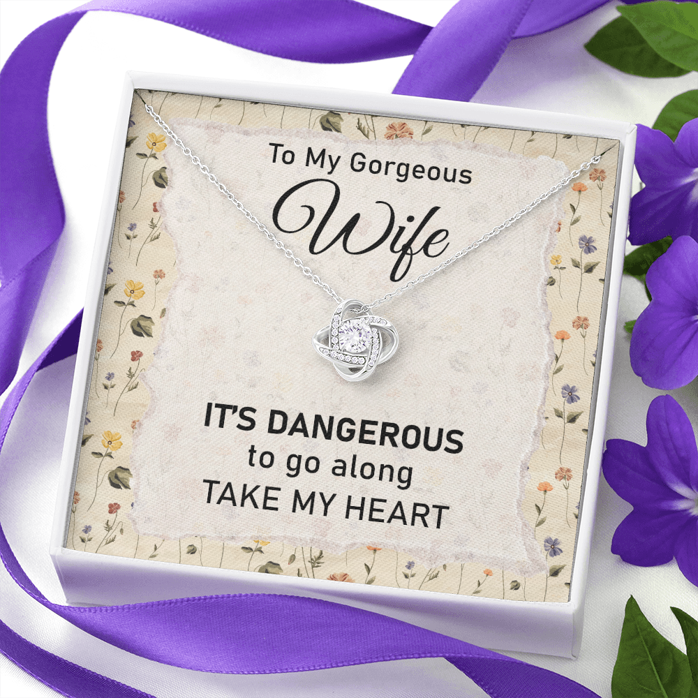 My Heart Wife Necklace with Message Card