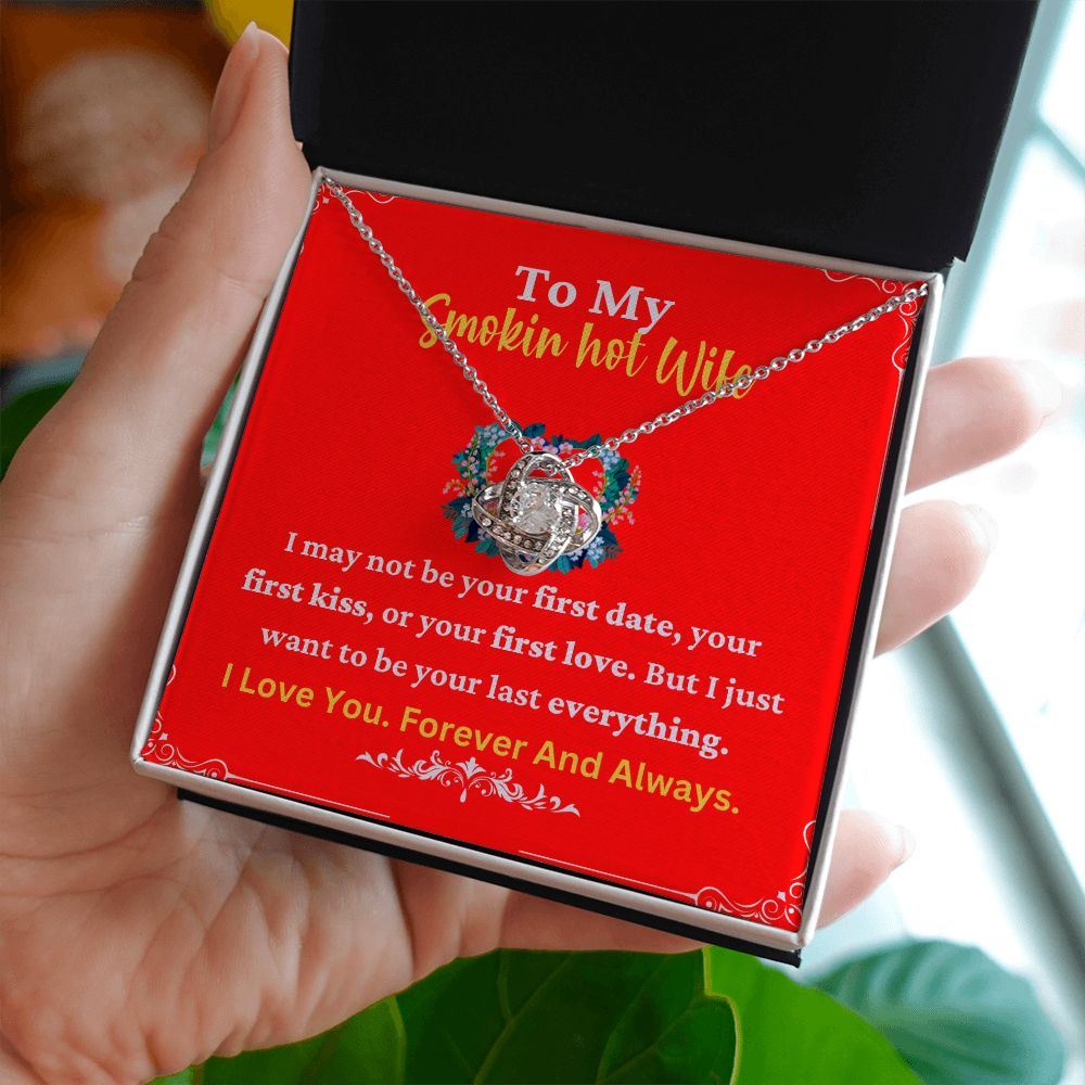 Smokin Hot Wife Necklace with Romantic Quote