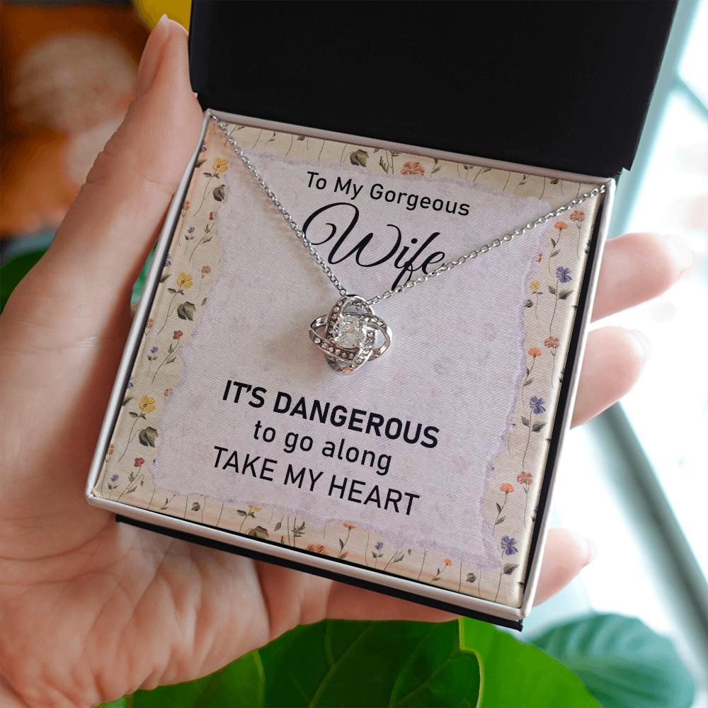 My Heart Wife Necklace with Message Card