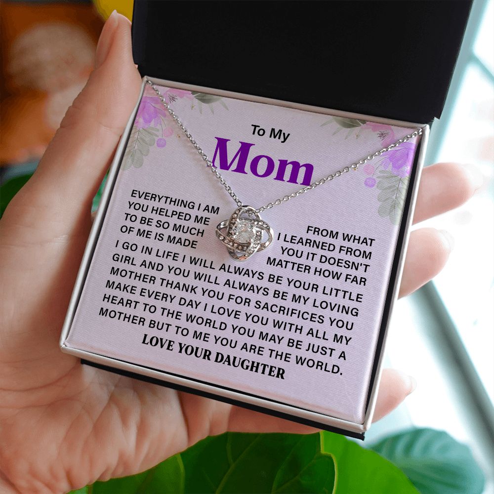 To My Mom Just A Mother But To Me You Are The World Love Your Daughter