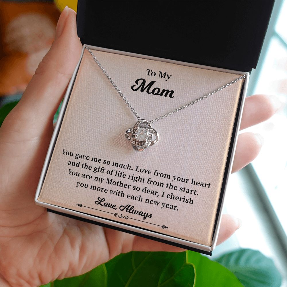 To My Mom I Cherish You More With Each New Year Love. Always