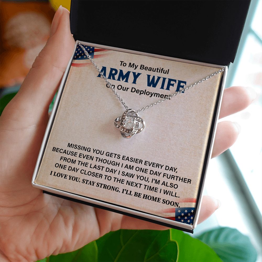 To My Beautiful Army Wife On Our Deployment Missing You Gets Easier Everyday
