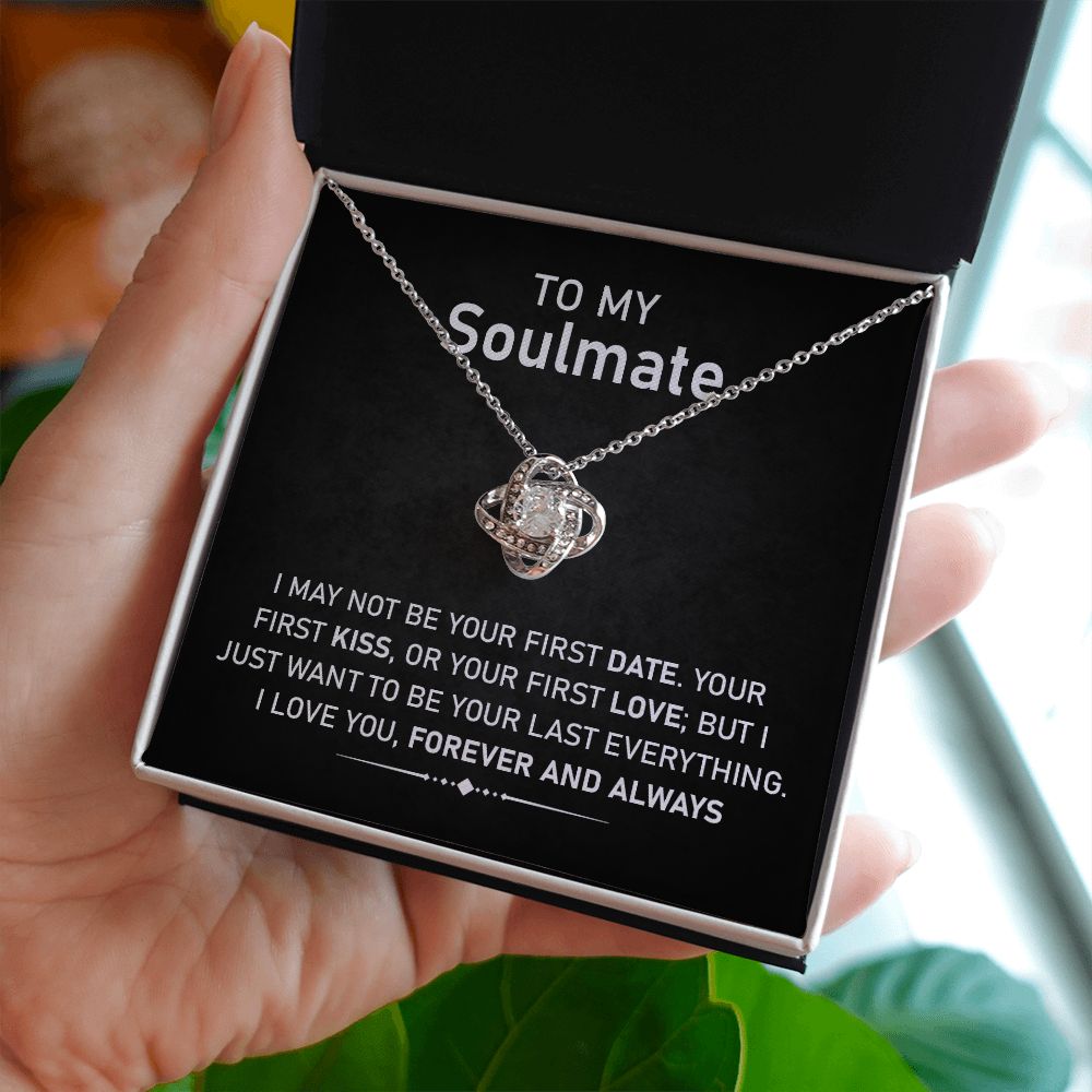 Soulmate Necklace Gift with Romantic Message Card