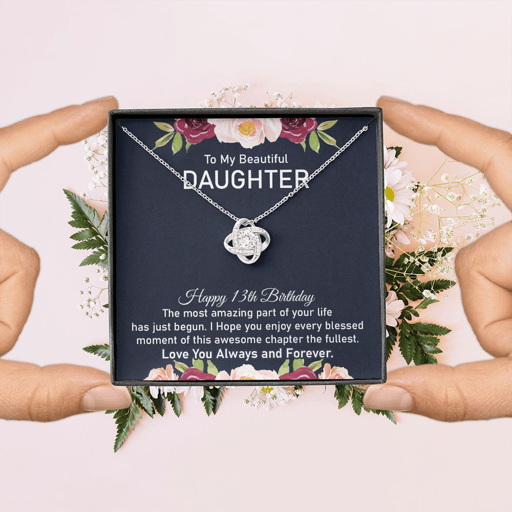 13th Birthday Gift Necklace for Daughter