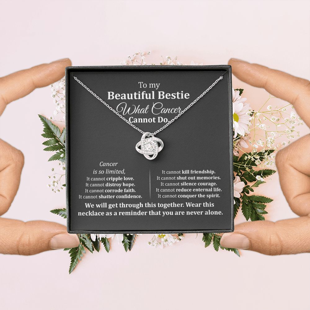 Best Friend Cancer Support Necklace Gift Box