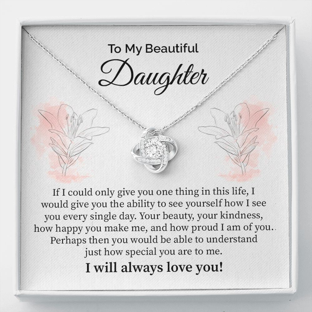 Daughter Gift from Parents with Message Card and Necklace