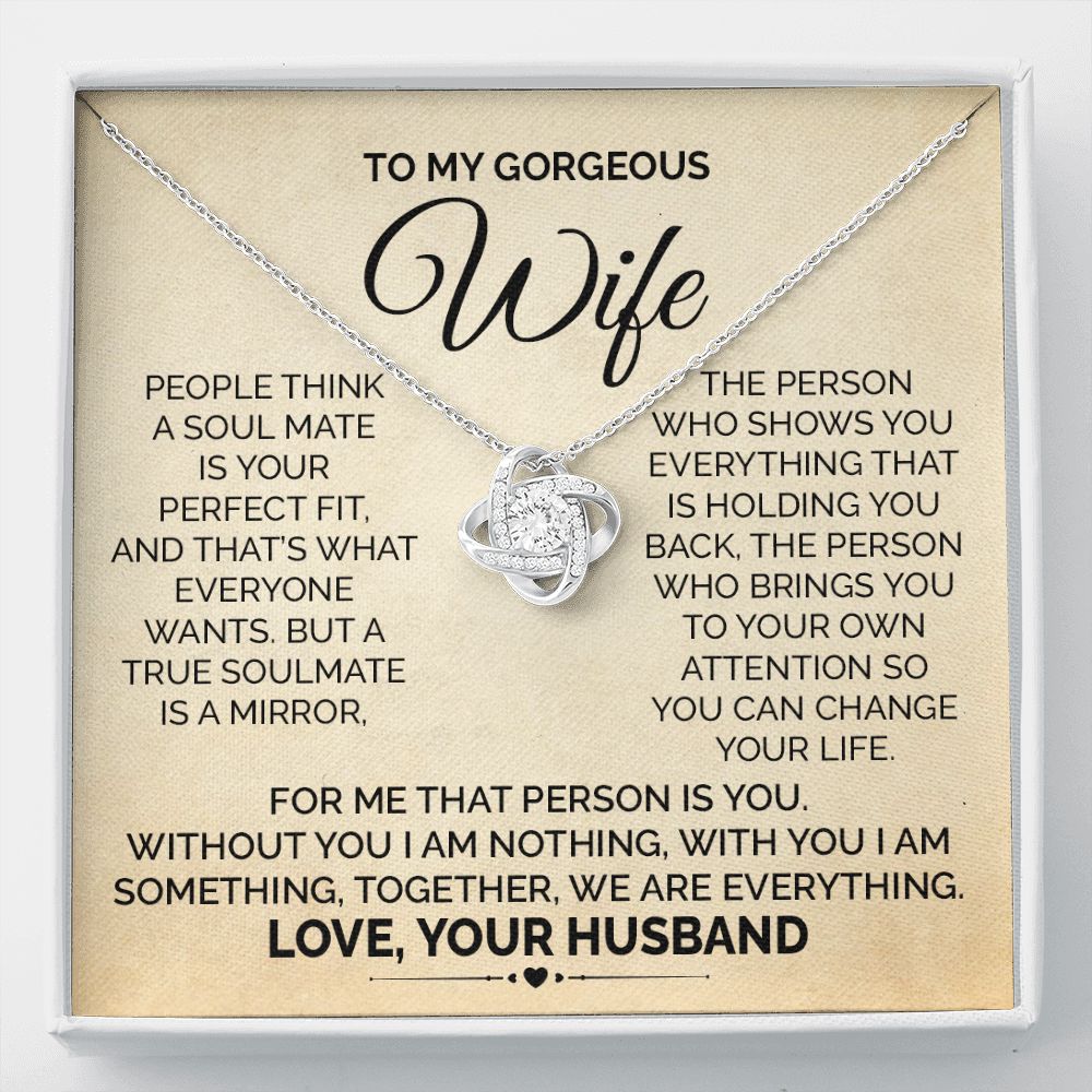 Wife Necklace Gift from Husband Romantic Quote