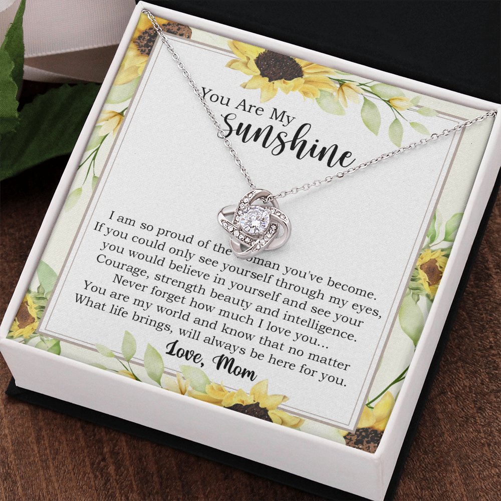 Sunshine Necklace Gift for Daughter from Mom
