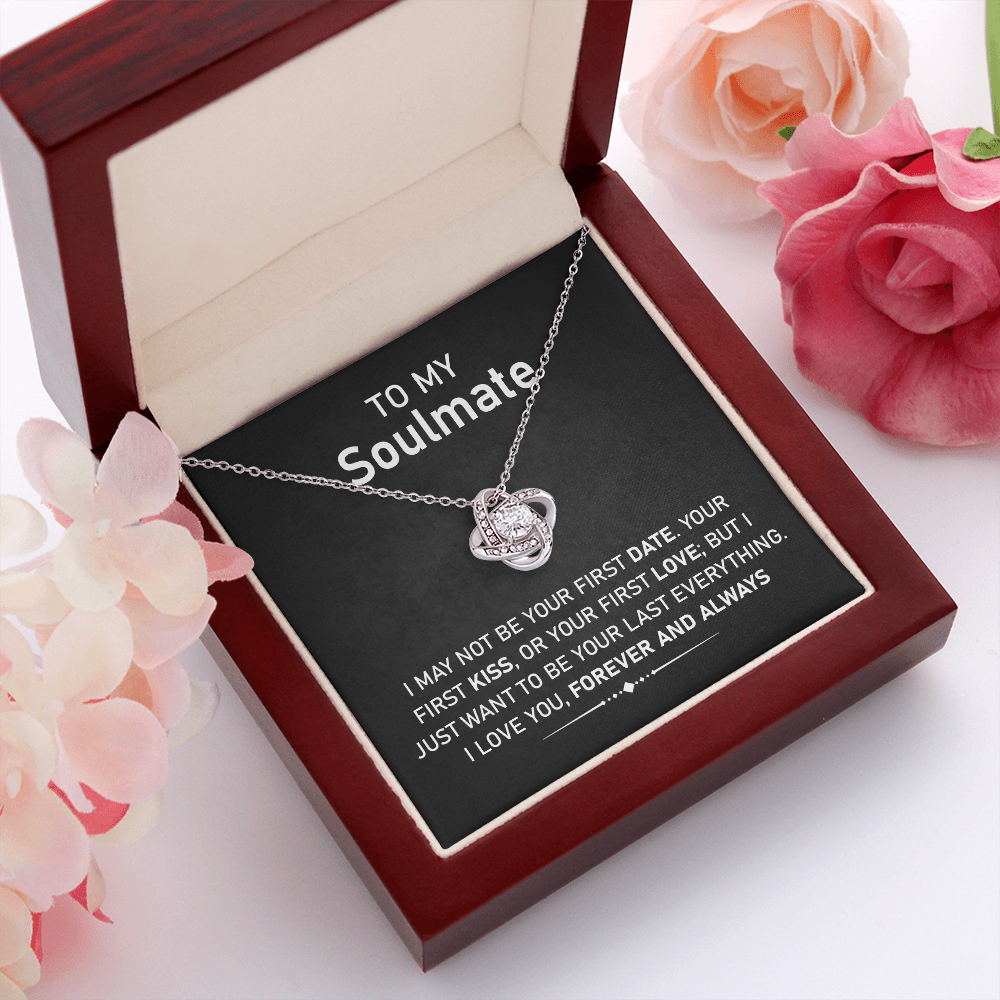 Soulmate Necklace Gift with Romantic Message Card