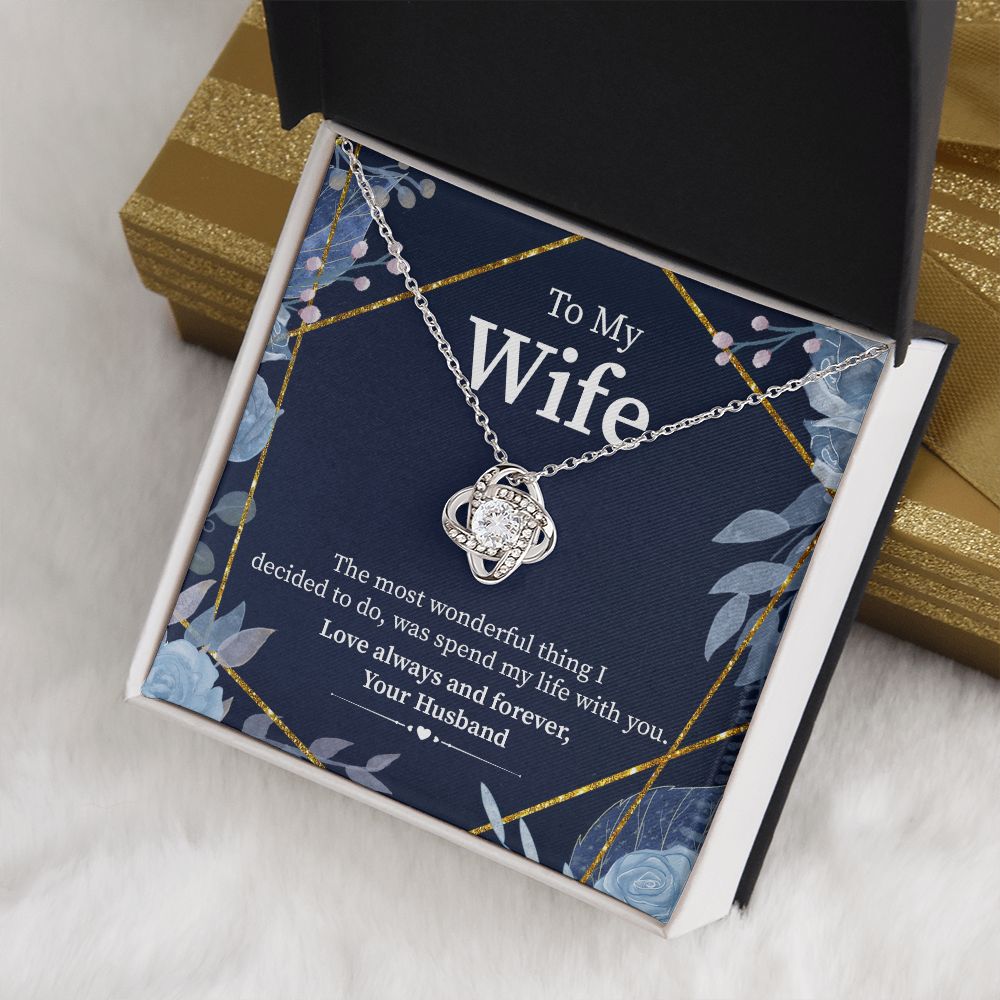 Necklace Gift To My Wife: Love Always Forever From Husband - Jewelayer