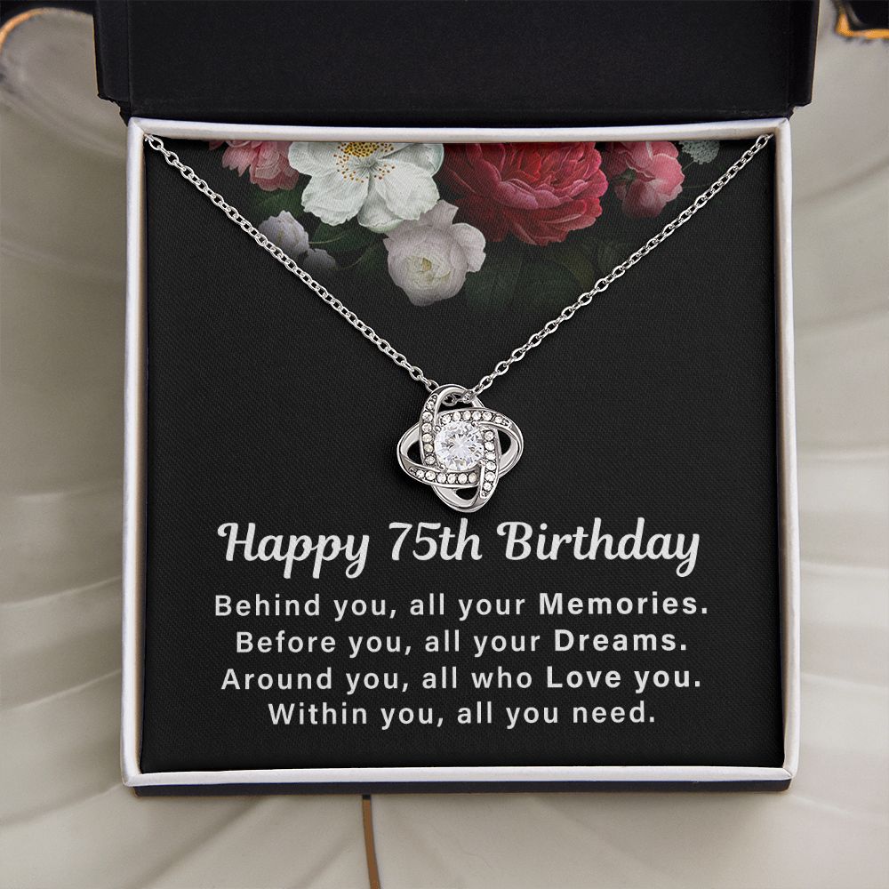Happy 75th Birthday Behind You, All Your Memories. Within You , All You Need