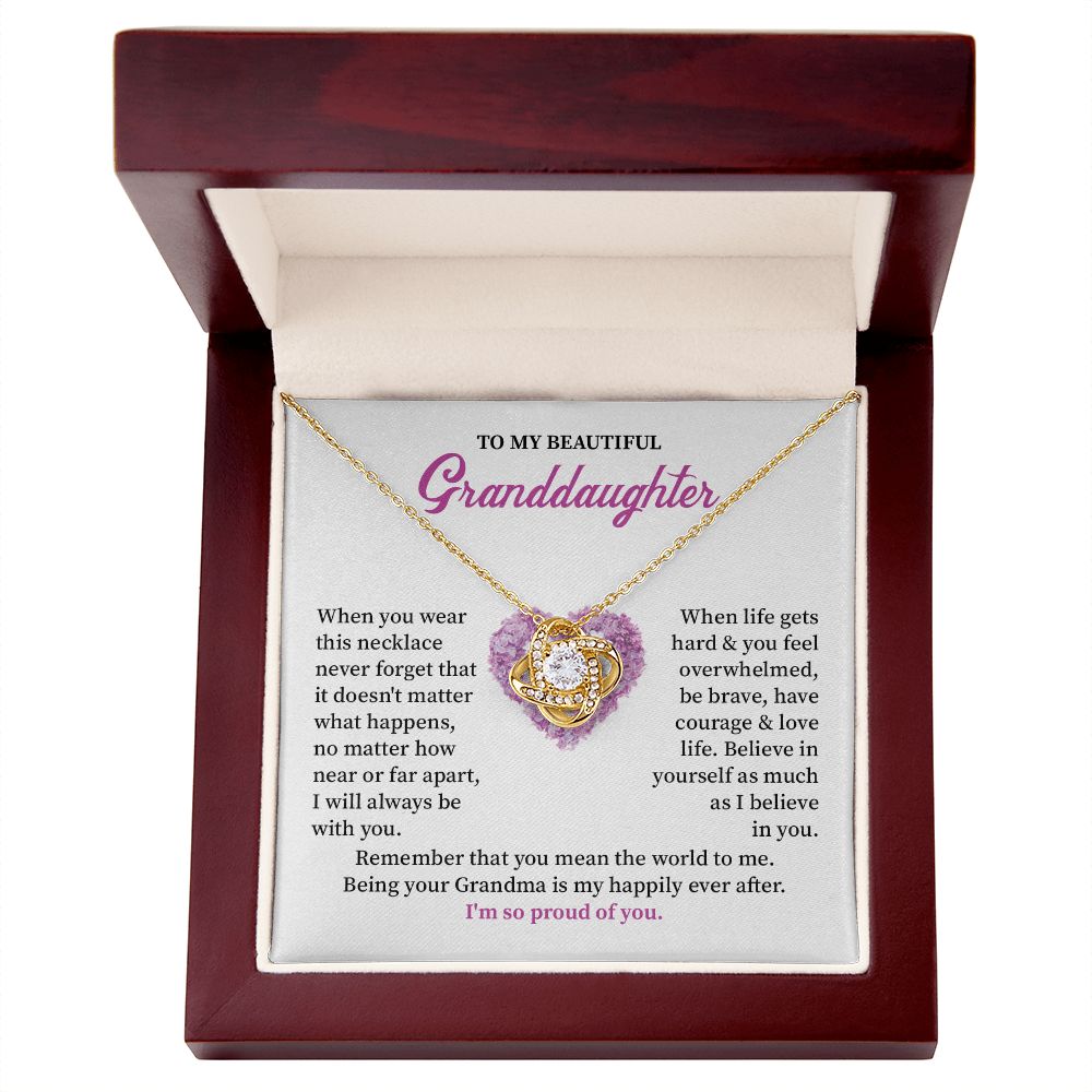 To My Beautiful Granddaughter Being Your Grandma Is My Happily After, I'm So Proud Of You