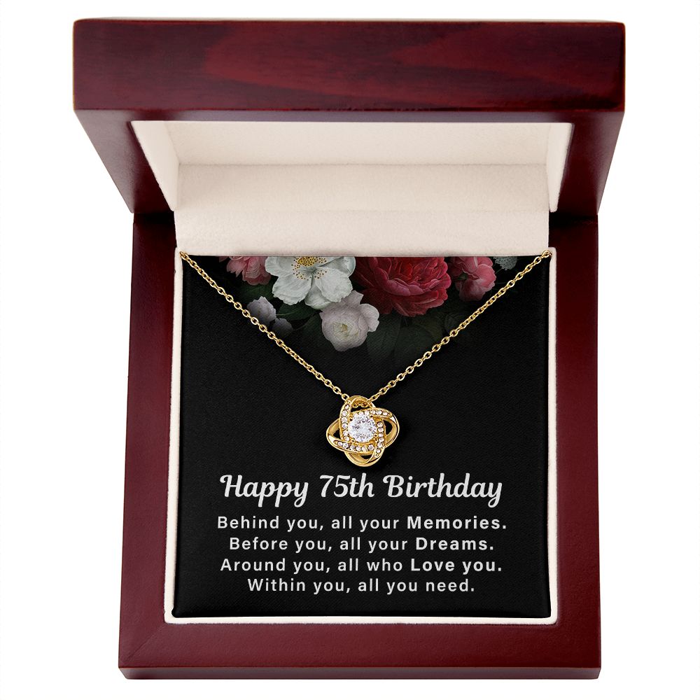 Happy 75th Birthday Behind You, All Your Memories. Within You , All You Need