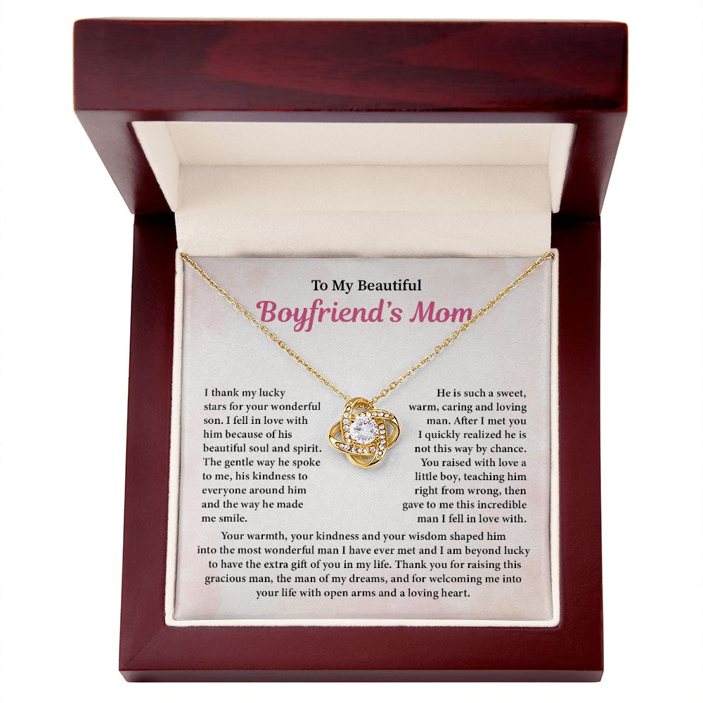 To My Beautiful Boyfriend's Mom Your Life With Open Arms And A Loving Heart