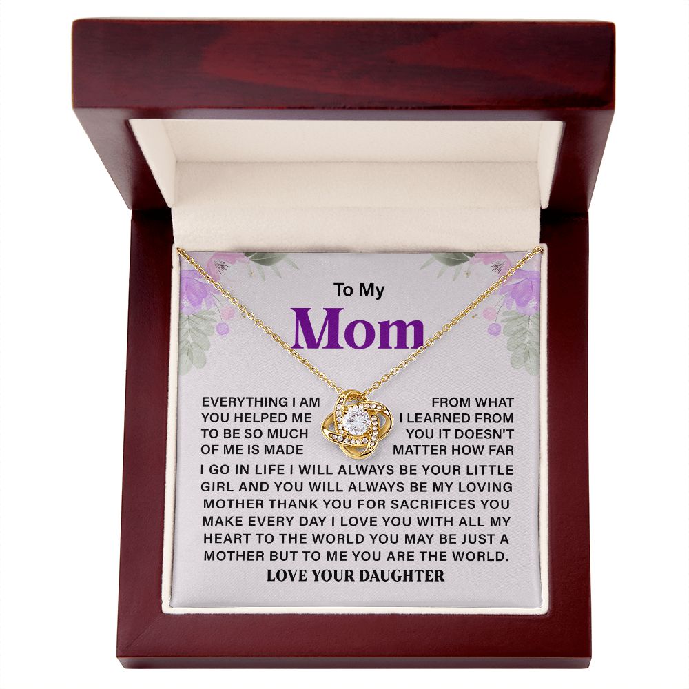 To My Mom Just A Mother But To Me You Are The World Love Your Daughter