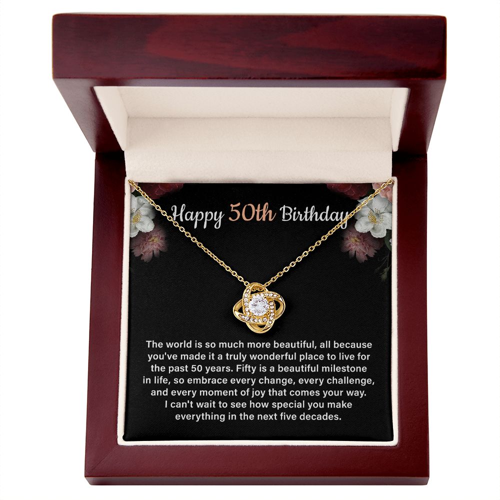 Happy 50th Birthday, Fifty Is An Beautiful Milestone In life , So Embrace Every Change , Every Challenge Of Joy That Comes Your Way