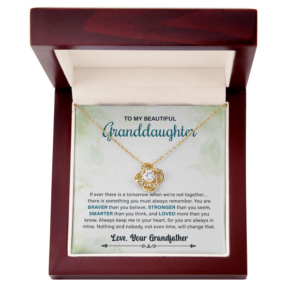 To My Beautiful Granddaughter Always Keep Me In Your Heart