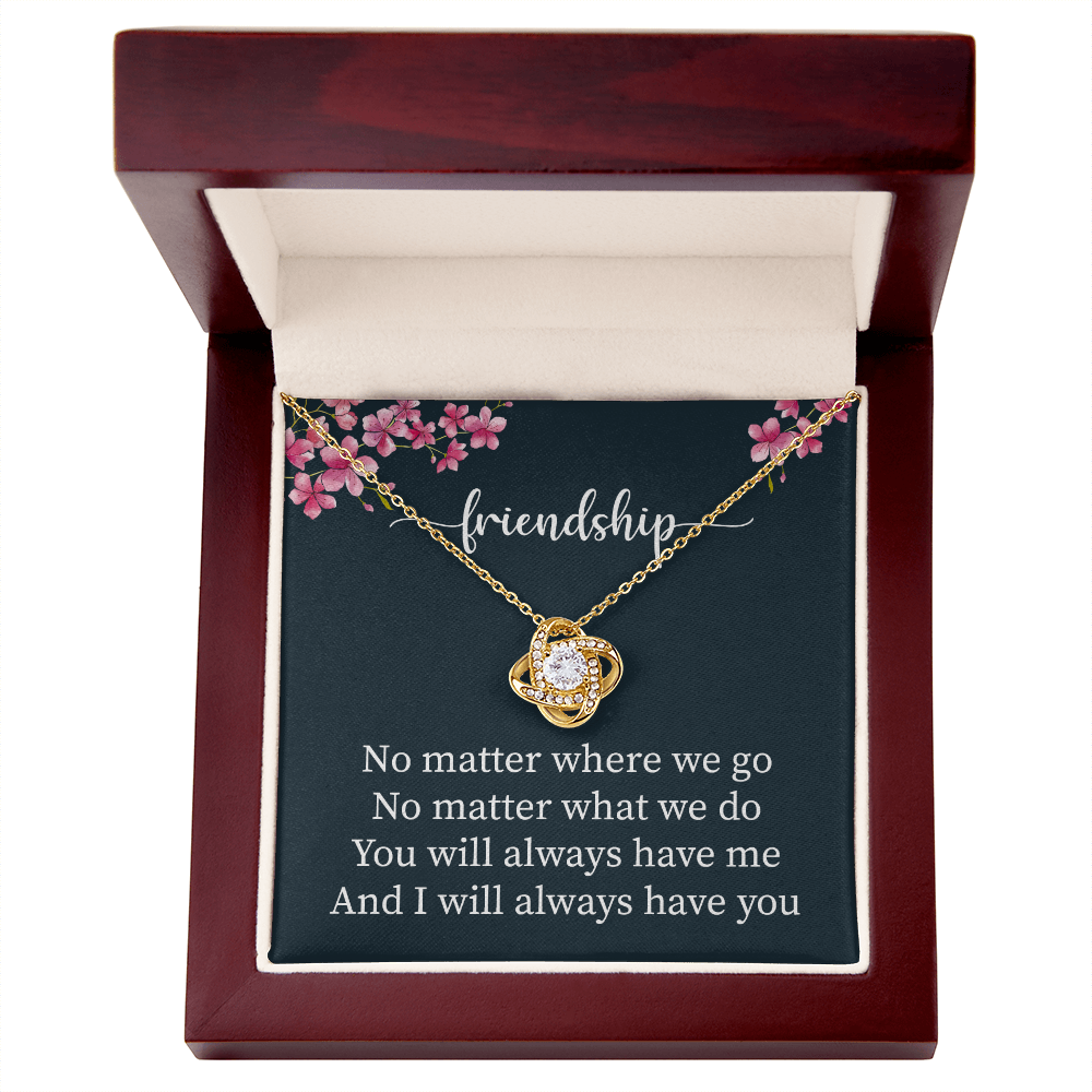 Best Friend Necklace Gift with Heartfelt Message