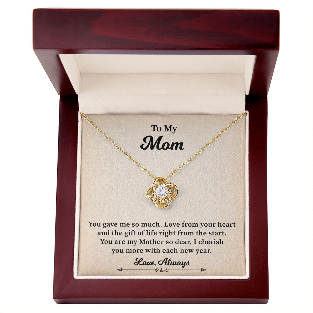 To My Mom I Cherish You More With Each New Year Love. Always