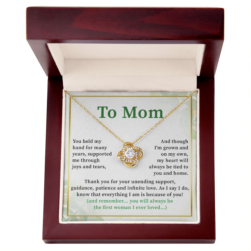 To Mom As I Say I Do Know That Everything I Am Is Because Of You