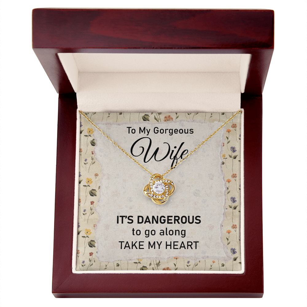 My Heart Wife Necklace with Message Card