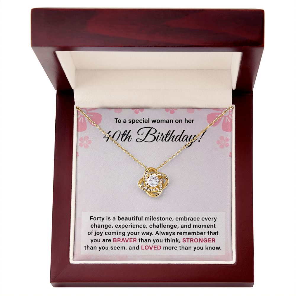 To A Special Woman On Her 40th Birthday Loved More Than You Know