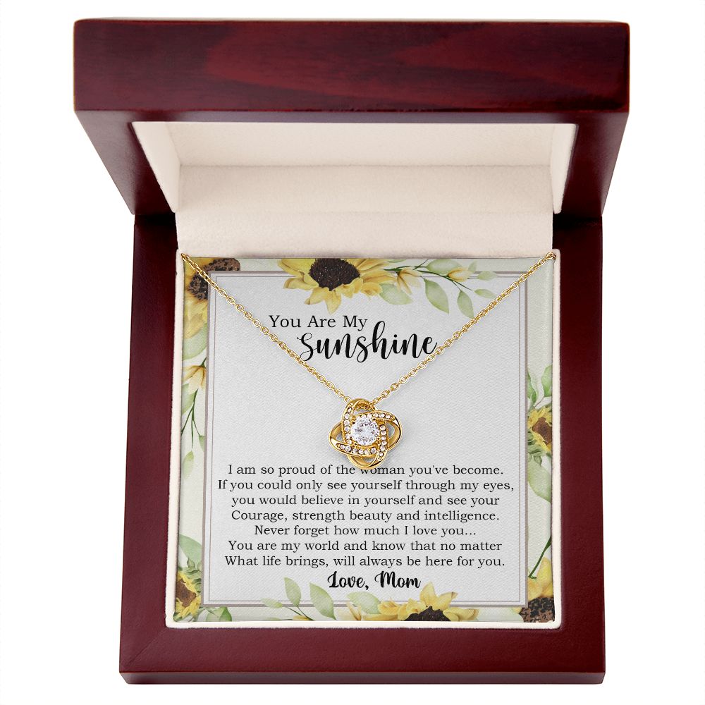 Sunshine Necklace Gift for Daughter from Mom