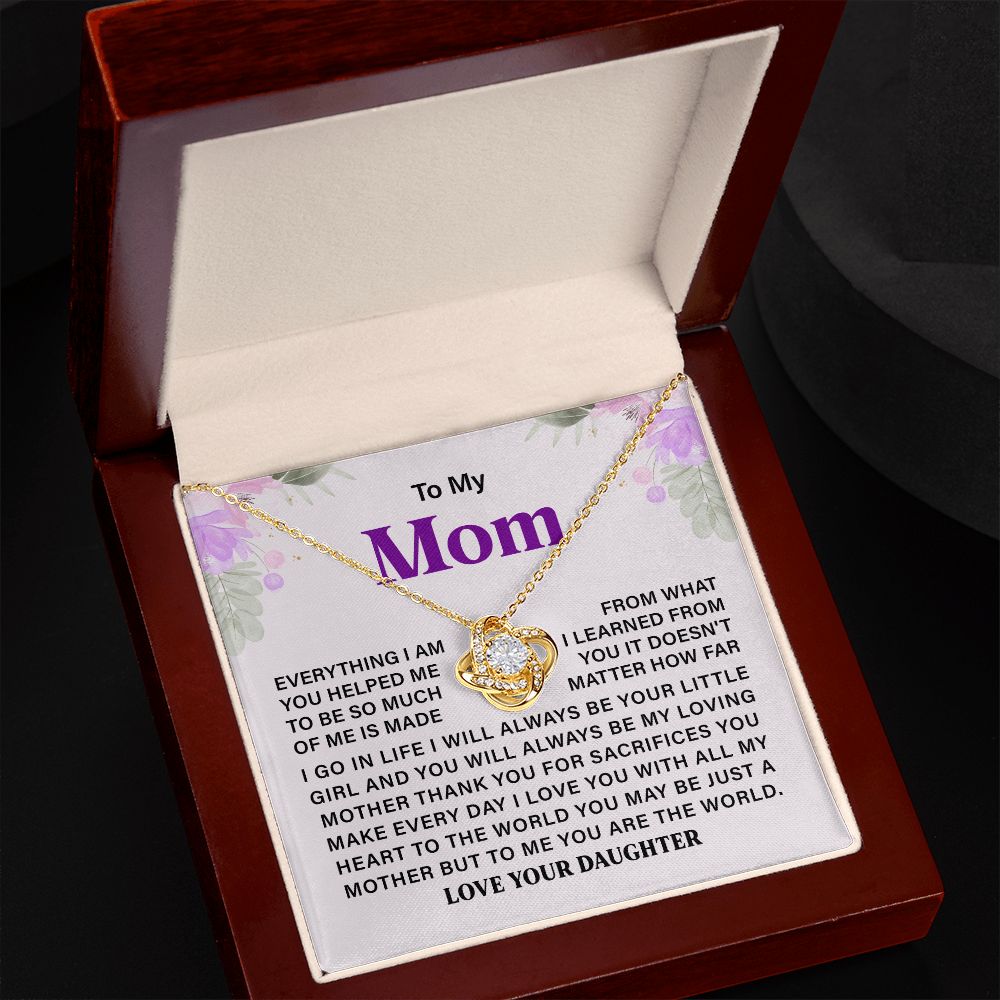 To My Mom Just A Mother But To Me You Are The World Love Your Daughter