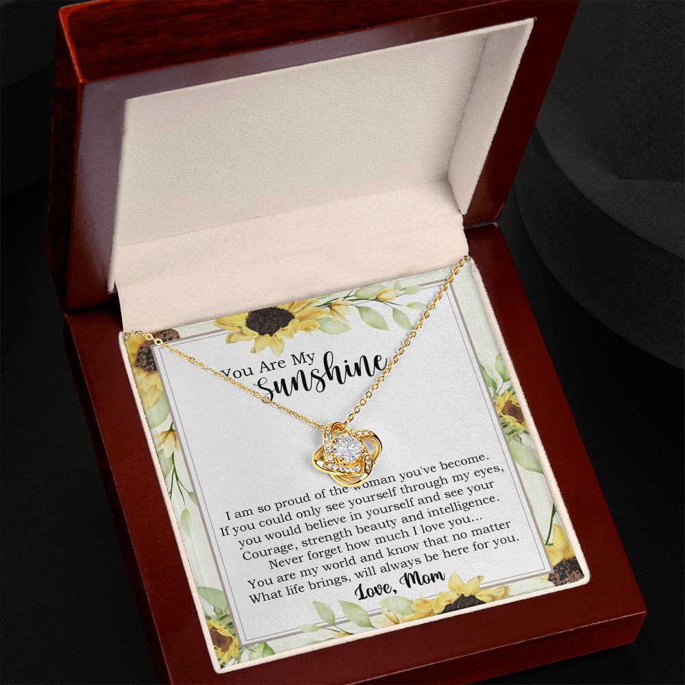 Sunshine Necklace Gift for Daughter from Mom