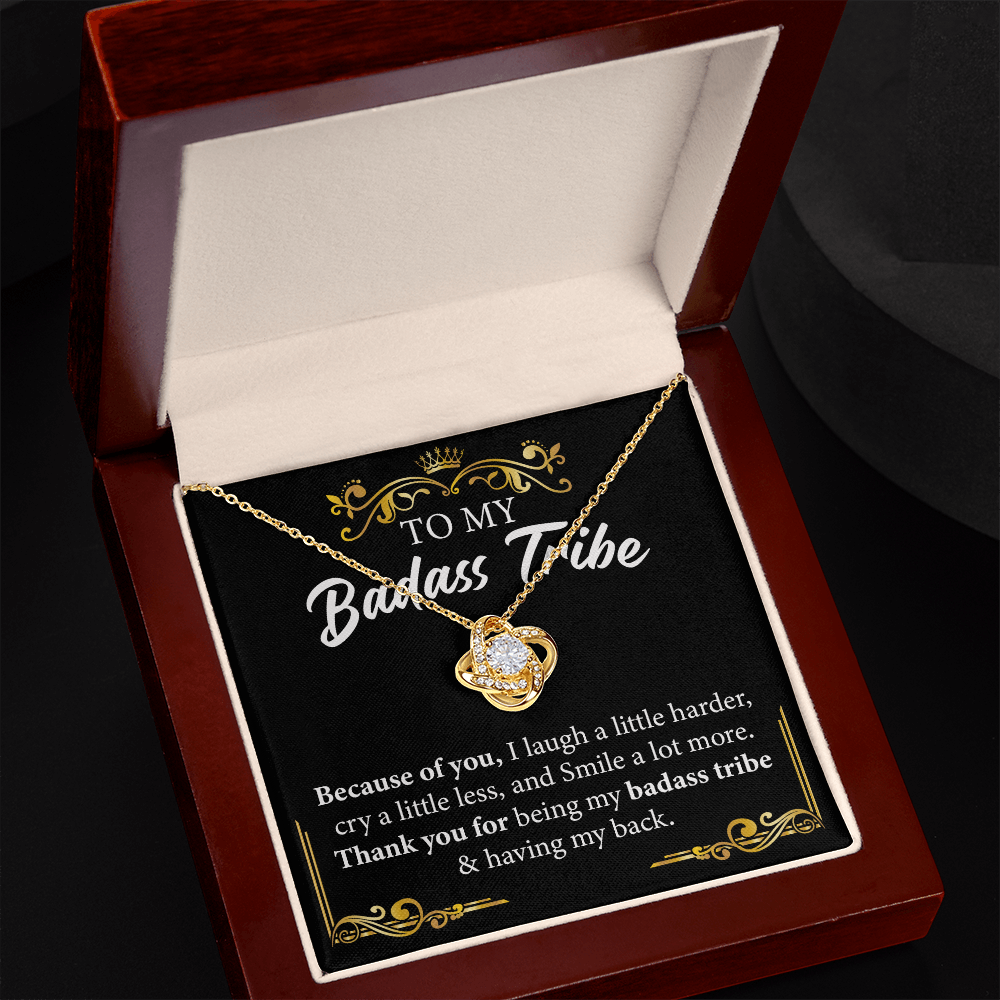 Badass Tribe Necklace Gift with Empowering Message