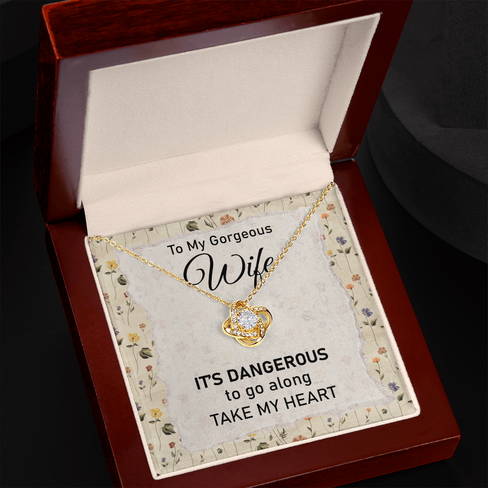 My Heart Wife Necklace with Message Card