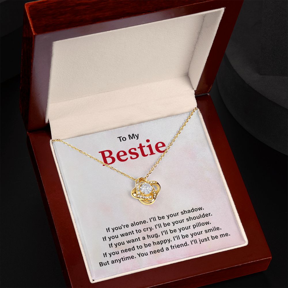 To My Bestie Necklace Friendship Gift for Girl, Meaningful Bestie Keepsake Jewelry, BFF Birthday Gift for Women