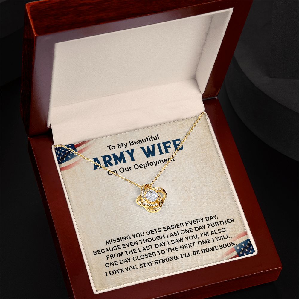 To My Beautiful Army Wife On Our Deployment Missing You Gets Easier Everyday