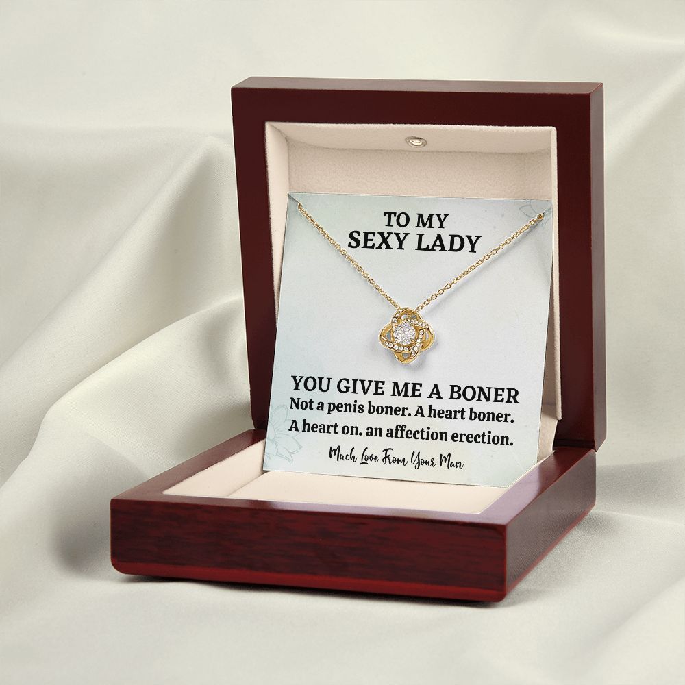 Funny Sexy Lady Necklace Romantic Gag Gift for Wife or Girlfriend