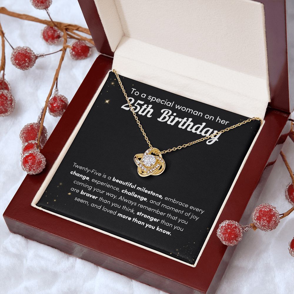To A Special Woman On Her 25th Birthday twenty-Five Is A Beautiful Milestone