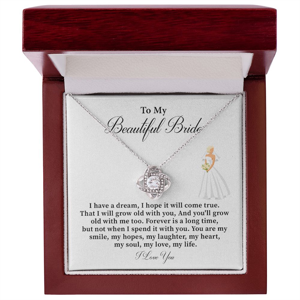 To My Beautiful Bride I Have A Dream, I Hope It Will Come True
