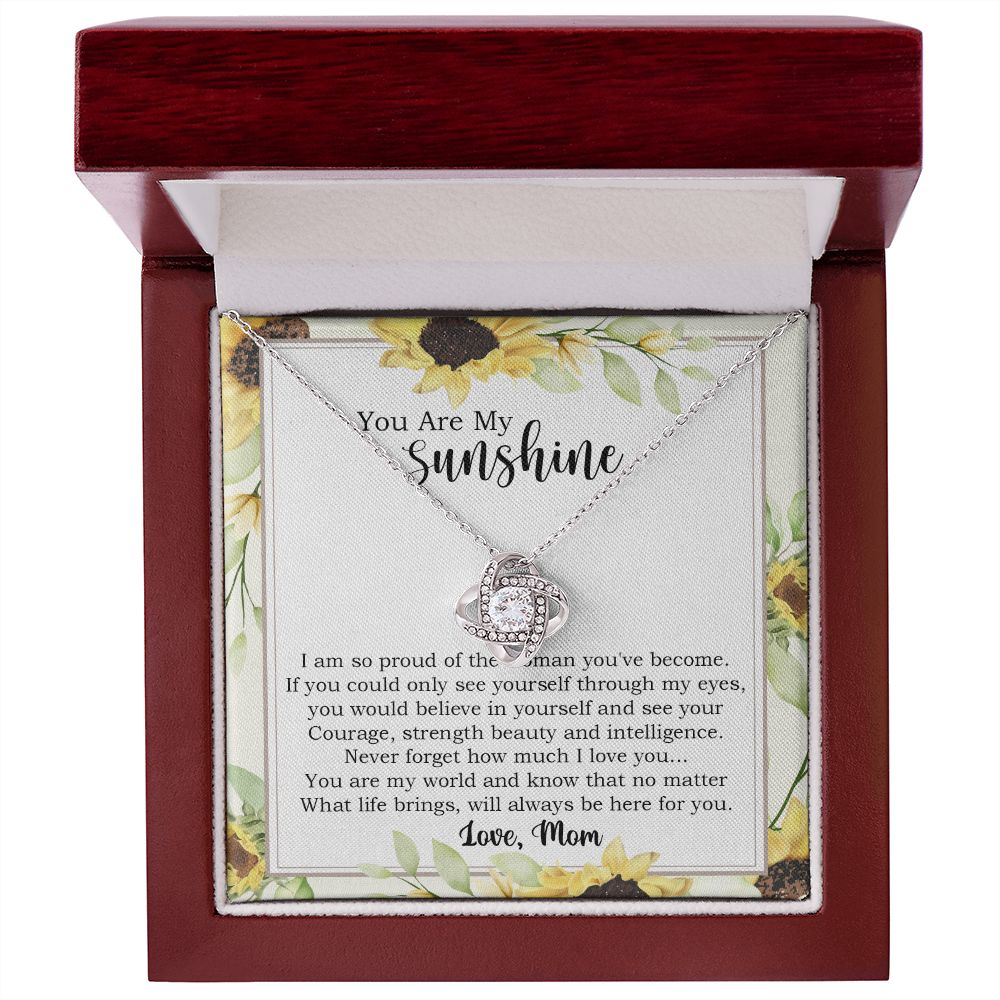 Sunshine Necklace Gift for Daughter from Mom