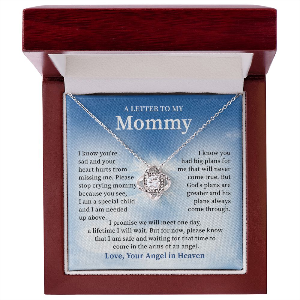 Memorial Necklace for Mom from Angel Baby – Sympathy Gift for Loss of Child