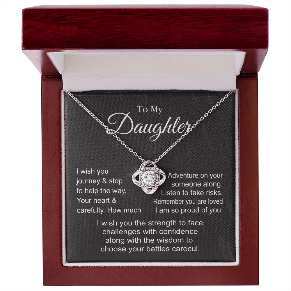 Meaningful Necklace Gift for Daughter with Message Card