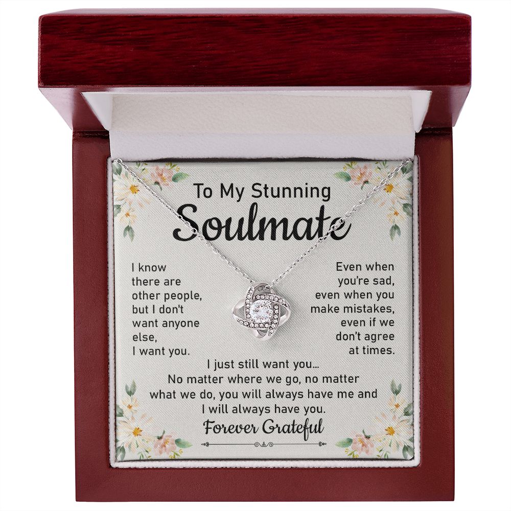 Soulmate Necklace with Emotional Forever Message