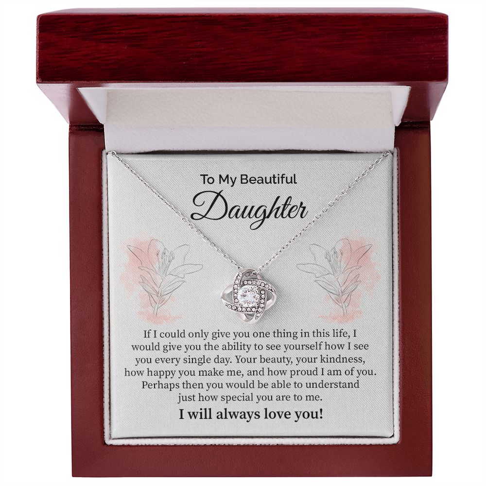 Daughter Gift from Parents with Message Card and Necklace