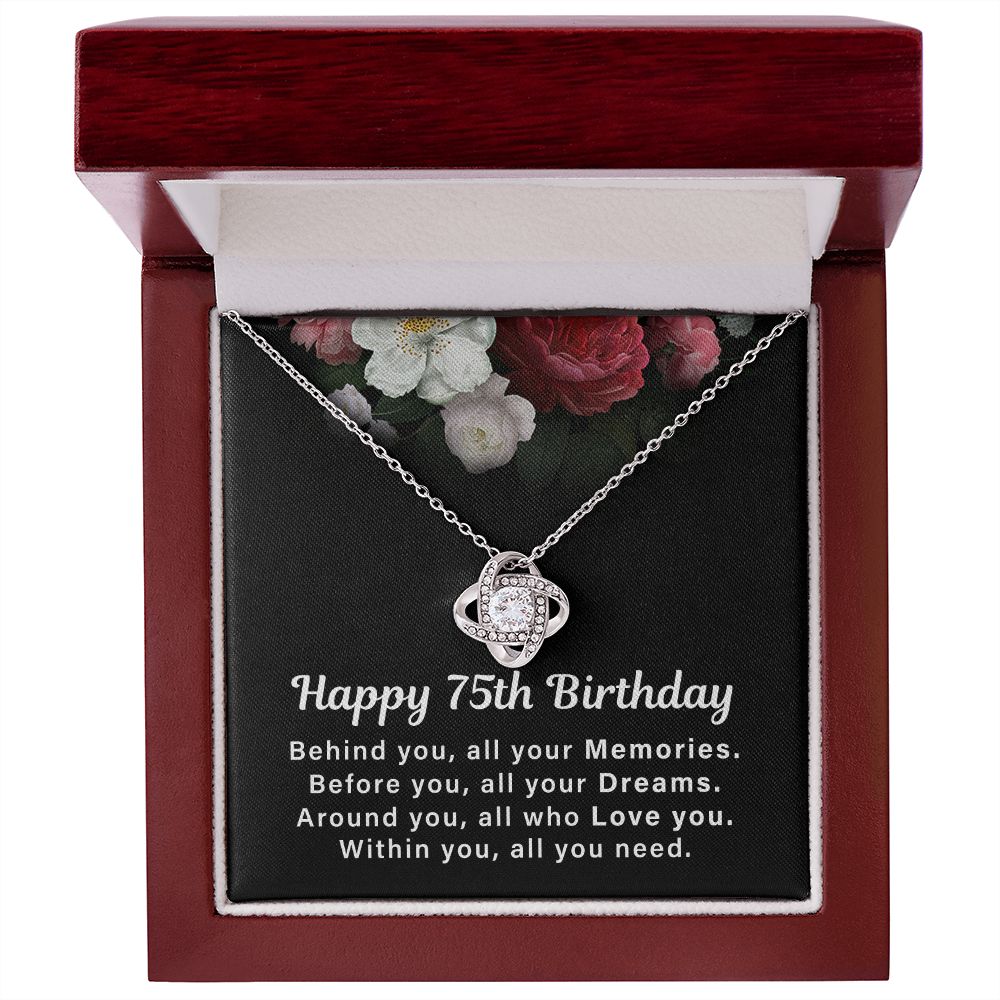 Happy 75th Birthday Behind You, All Your Memories. Within You , All You Need