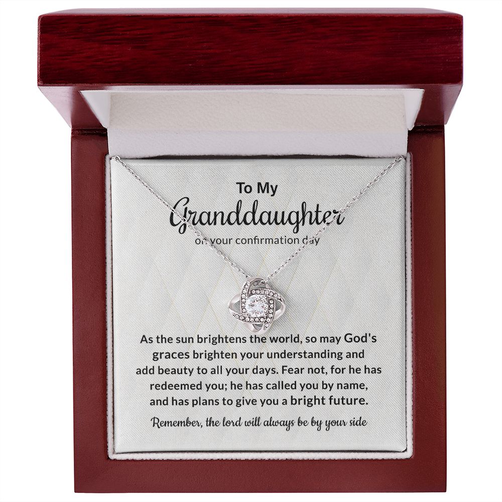 To My Granddaughter On Your Confirmation Day Remember, The lord Will Always Be By Your Side