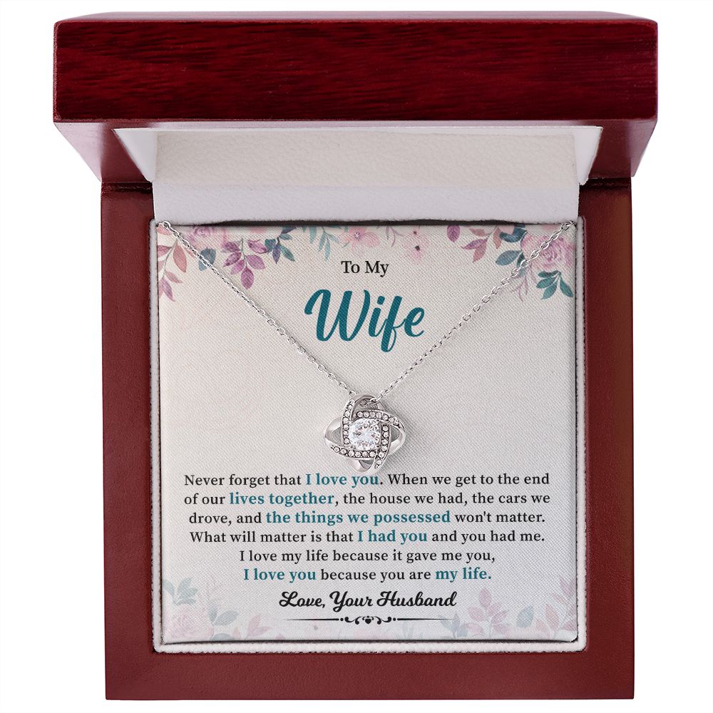 To My Wife Never Forget I Love You Because You are My Life