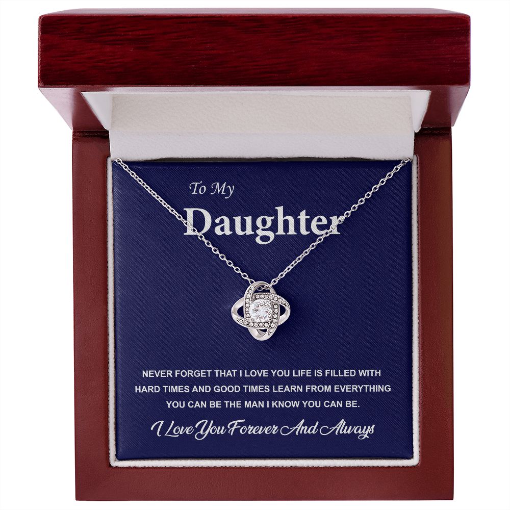 Love Knot Necklace Gift from Dad to Daughter