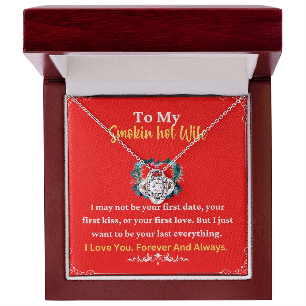 Smokin Hot Wife Necklace with Romantic Quote