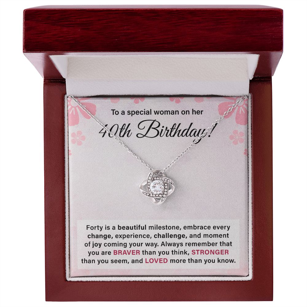 To A Special Woman On Her 40th Birthday Loved More Than You Know